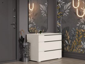 Комод с 3 ящиками Айри КМ-001 (кашемир) в Алмазном - almaznyj.mebel-nsk.ru | фото