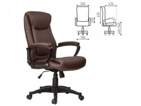 Кресло офисное BRABIX Enter EX-511, коричневое в Алмазном - almaznyj.mebel-nsk.ru | фото