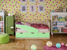 Кровать детская Бабочки 1,8 м в Алмазном - almaznyj.mebel-nsk.ru | фото