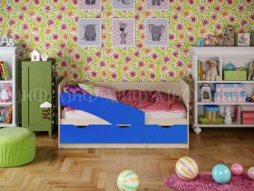 Кровать детская Бабочки 2,0 м в Алмазном - almaznyj.mebel-nsk.ru | фото