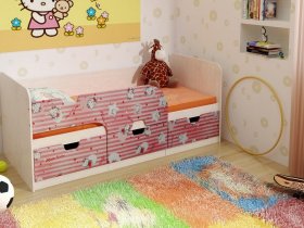 Кровать детская с ящиками 1,86 Минима Hello Kitty в Алмазном - almaznyj.mebel-nsk.ru | фото