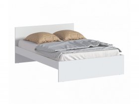 Кровать двуспальная 1,4м Бруклин СБ-3353 (белый) в Алмазном - almaznyj.mebel-nsk.ru | фото