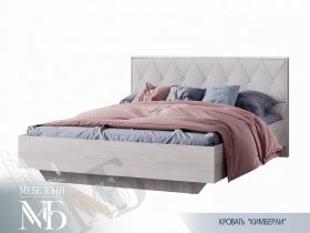 Кровать двуспальная 1,6м Кимберли КР-13 в Алмазном - almaznyj.mebel-nsk.ru | фото