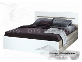 Кровать двуспальная 1,6 м  Наоми КР-11 в Алмазном - almaznyj.mebel-nsk.ru | фото