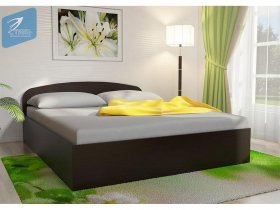 Кровать двуспальная 1,6м с подъем. мех. (венге) в Алмазном - almaznyj.mebel-nsk.ru | фото
