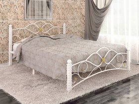 Кровать двуспальная Гарда-3 на металлокаркасе 1,4 м в Алмазном - almaznyj.mebel-nsk.ru | фото