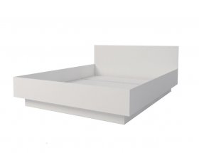 Кровать двуспальная Мебелевс 1,6 м (белый) в Алмазном - almaznyj.mebel-nsk.ru | фото