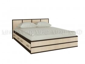 Кровать двуспальная Сакура 1,4 м в Алмазном - almaznyj.mebel-nsk.ru | фото