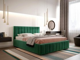Кровать мягкая 1,4 Вена стандарт, вар.1 в Алмазном - almaznyj.mebel-nsk.ru | фото
