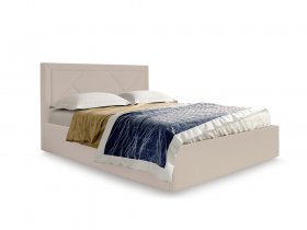 Кровать мягкая 1,6 Сиеста стандарт, вар.2 в Алмазном - almaznyj.mebel-nsk.ru | фото
