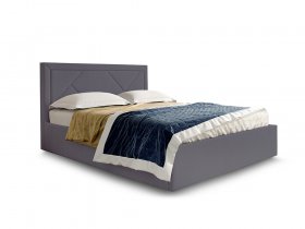 Кровать мягкая 1,6 Сиеста стандарт, вар.3 в Алмазном - almaznyj.mebel-nsk.ru | фото