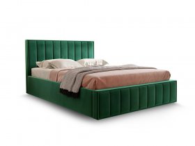 Кровать мягкая 1,6 Вена стандарт, вар.1 в Алмазном - almaznyj.mebel-nsk.ru | фото