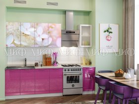 Кухонный гарнитур Вишневый цвет в Алмазном - almaznyj.mebel-nsk.ru | фото