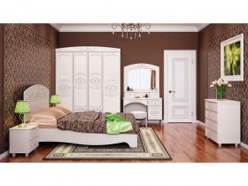 Модульная спальня Каролина в Алмазном - almaznyj.mebel-nsk.ru | фото