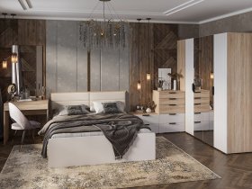 Модульная спальня Норд в Алмазном - almaznyj.mebel-nsk.ru | фото