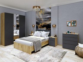 Модульная спальня Шерлок в Алмазном - almaznyj.mebel-nsk.ru | фото