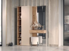 Прихожая Ева (кашемир/дуб вотан) в Алмазном - almaznyj.mebel-nsk.ru | фото