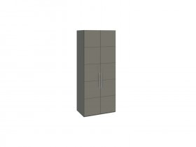 Шкаф для одежды с 2 дверями Наоми (джут/фон серый) СМ-208.07.03 в Алмазном - almaznyj.mebel-nsk.ru | фото