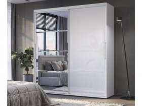 Шкаф-купе Крафт-6 2,0м (белый) в Алмазном - almaznyj.mebel-nsk.ru | фото