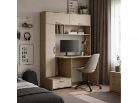 Стол письменный Лайт 03.243  (плэйн/сатин) в Алмазном - almaznyj.mebel-nsk.ru | фото